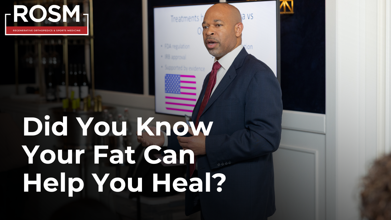 Did You Know Your Fat Can Help You Heal?